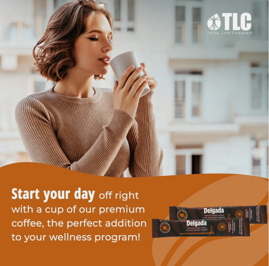 Delgada Instant Coffee with Garcinia Cambogia & Ganoderma | Premium Weight Management Coffee