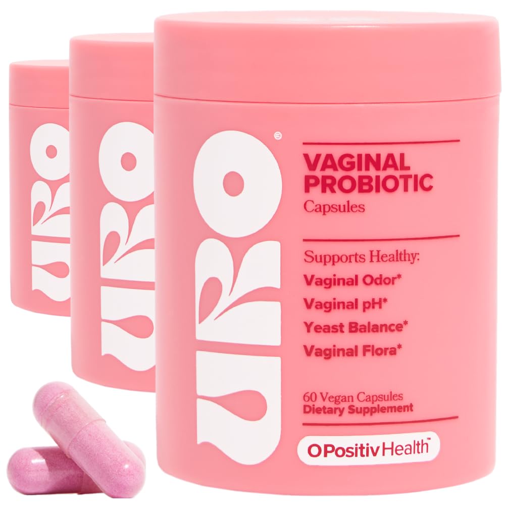 O Positiv URO Vaginal Probiotics for Women pH Balance with Prebiotics & Lactobacillus – Vaginal Health Supplement – Support Healthy Vaginal Odor & Flora, 60 Count (Pack of 1), 1 Month Supply
