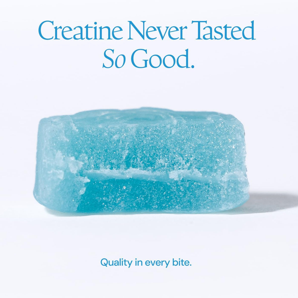 Create Creatine Monohydrate Gummies for Men & Women, Boost Focus, Strength, and Endurance, Anti-Melting Formula, Vegan, Gluten-Free, Non-GMO, 1.5g of Creatine per Gummy (Blue Raspberry)
