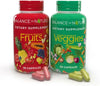 Balance of Nature Fruits & Veggies Supplements - Whole Fruit and Vegetable Ingredients for Women, Men, and Kids - 90 Fruits Capsules, 90 Veggies Capsules - 1 Set