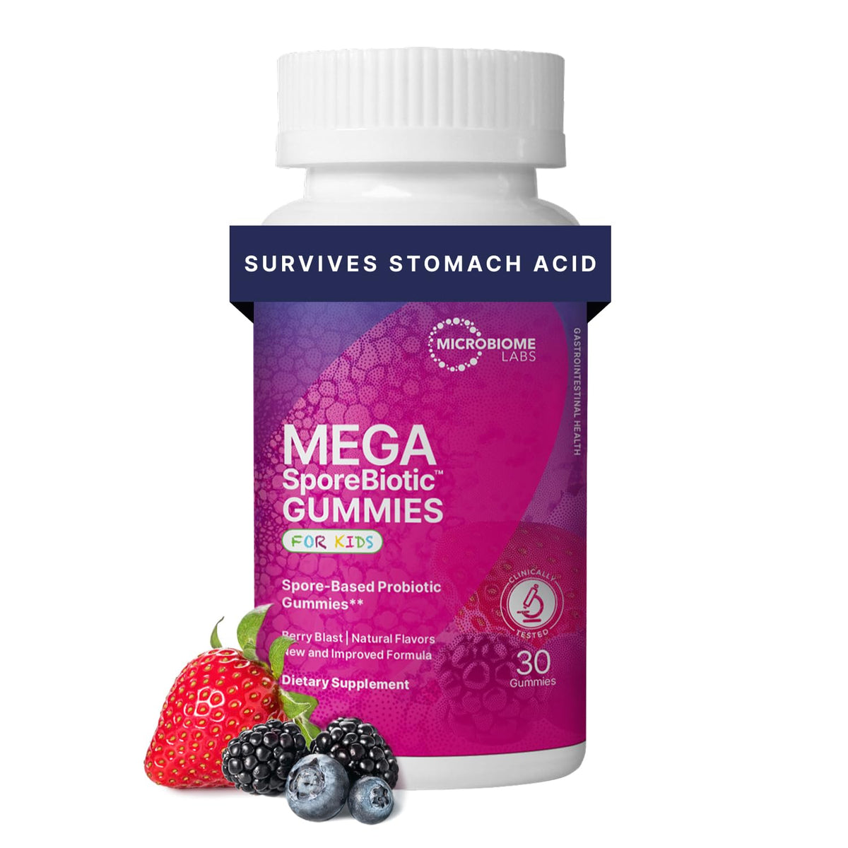 Microbiome Labs MegaSporeBiotic Probiotics for Women & Men - Spore-Based Probiotic for Gut Health & Digestive Support - Shelf-Stable, Travel-Friendly, Mens & Womens Probiotics (60 Capsules)
