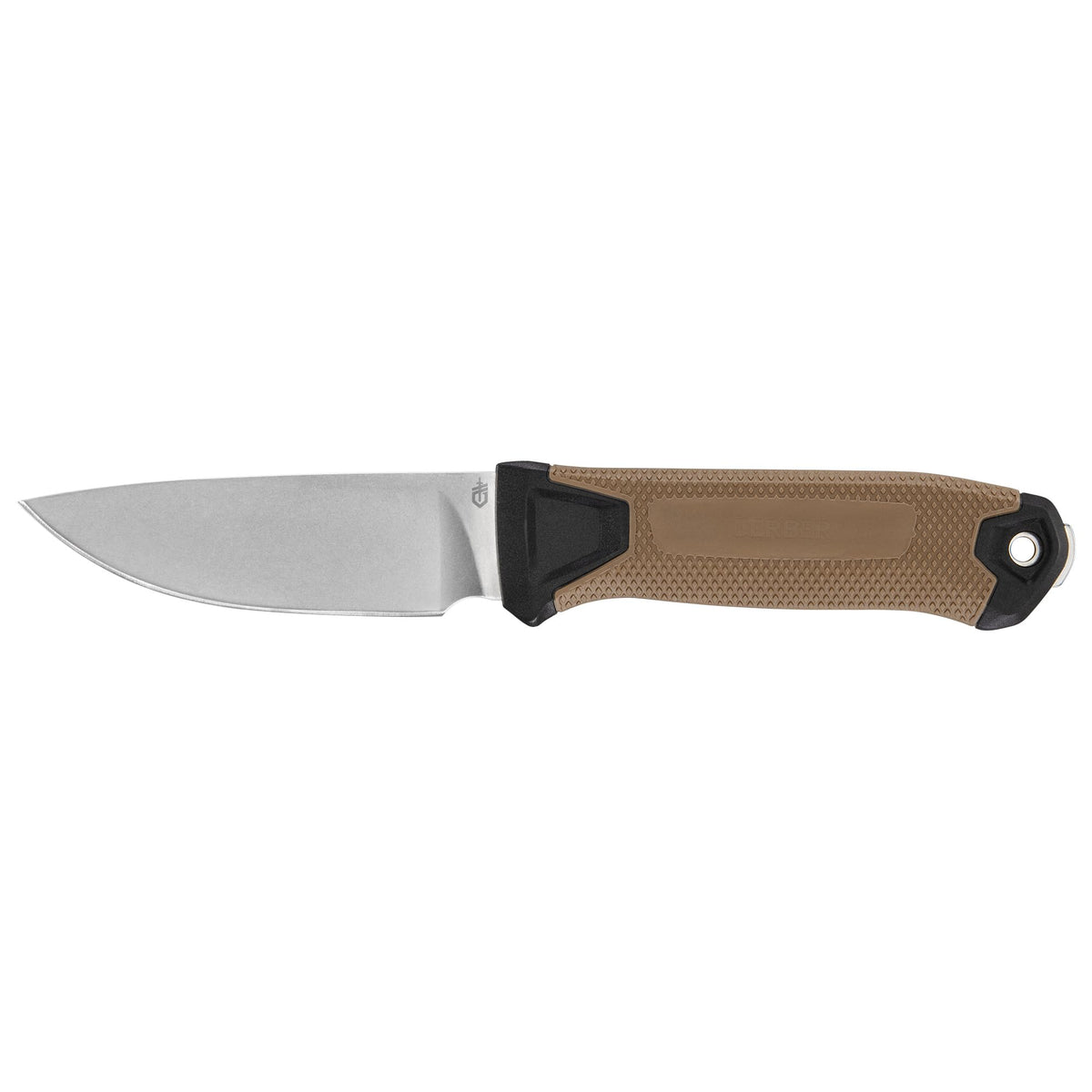 Gerber Gear StrongArm Knife - Fixed Blade - Tactical Knife for Survival Gear - Full Tang, 420HC Steel Blade - Camping Survival Knife - Made in USA - Plain edge, Coyote Brown