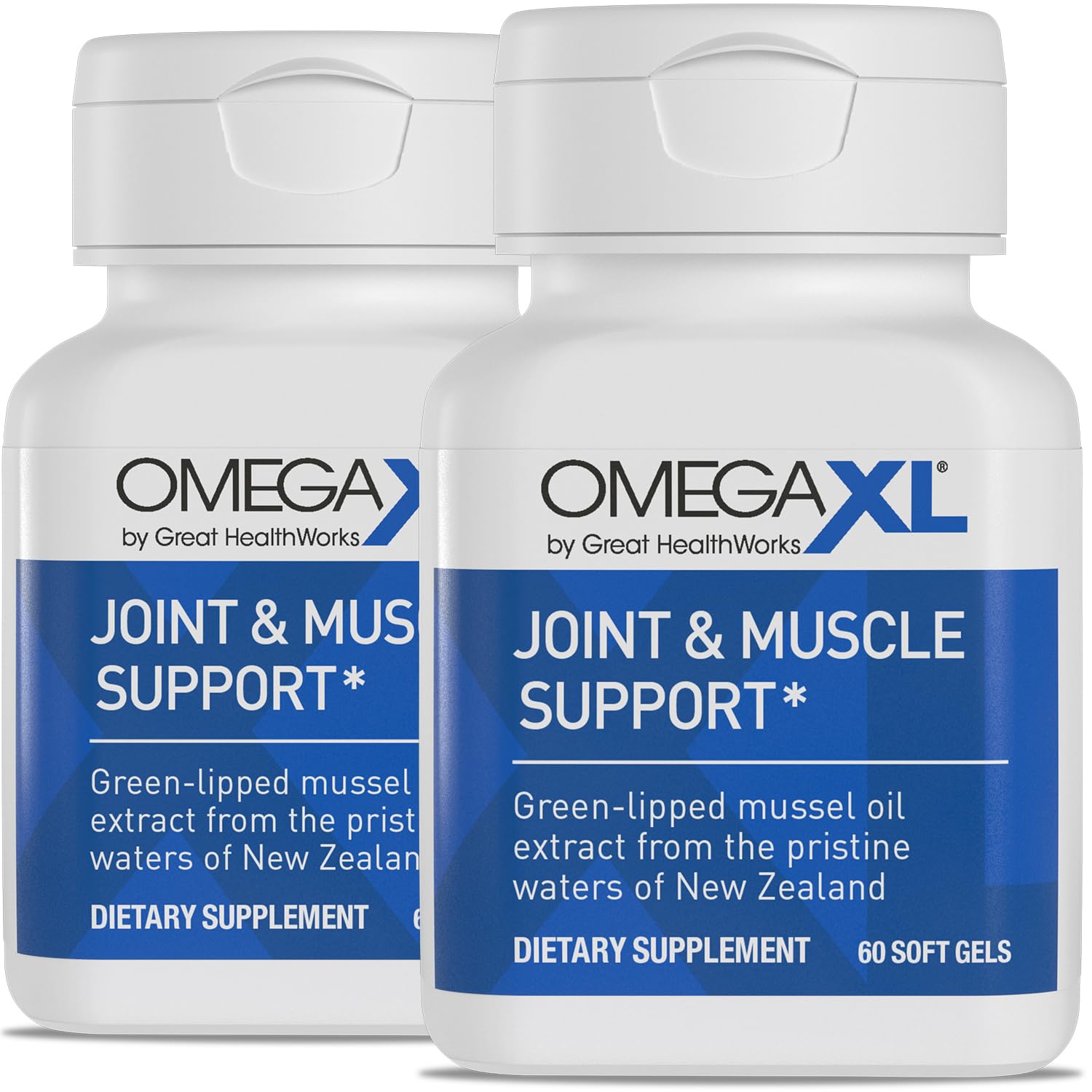 OmegaXL Joint Support Supplement, 120 Count | Green Lipped Mussel Oil, Soft Gel Pill, Natural Joint and Muscle Support Supplement, Clinically Supported, Non-GMO, Drug-Free