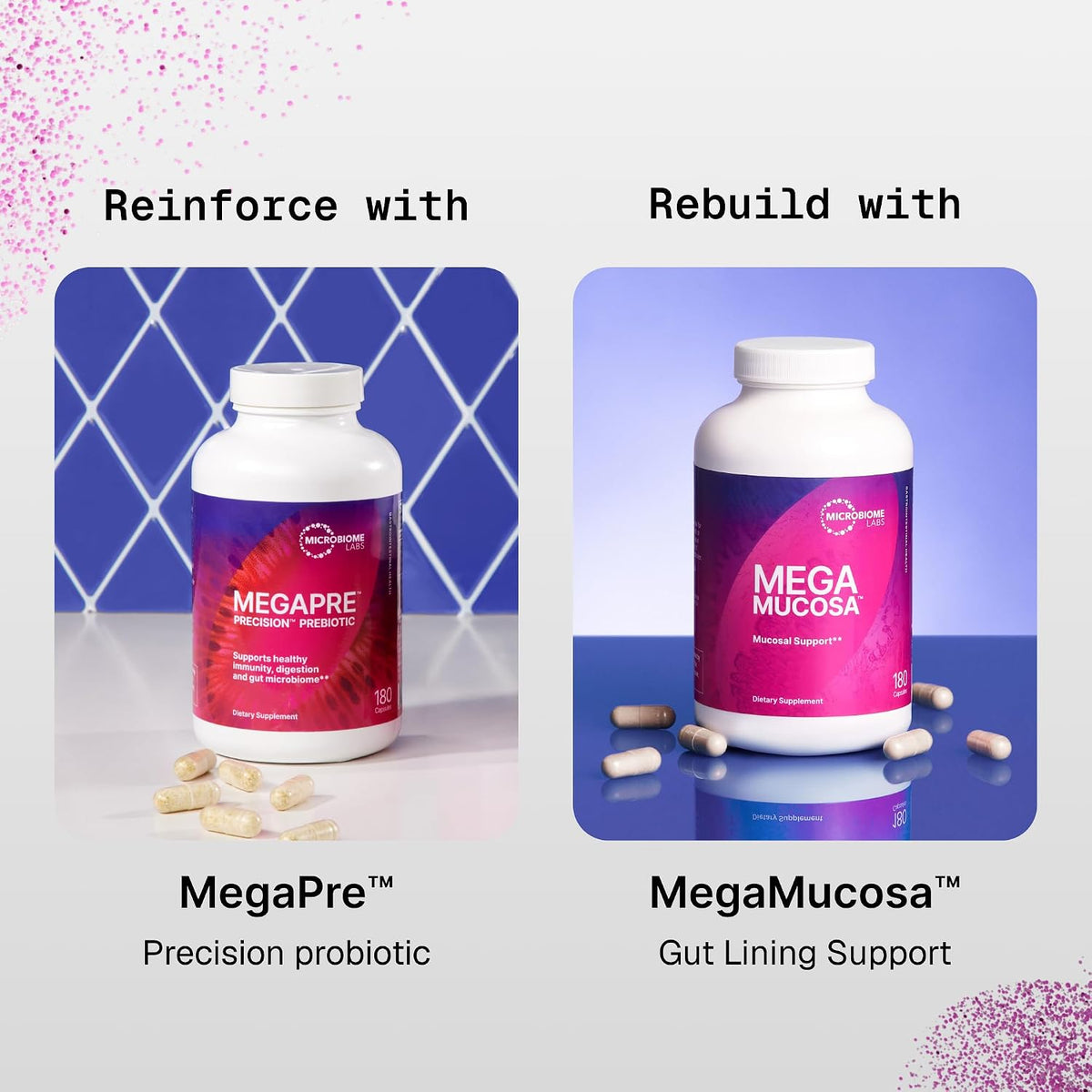Microbiome Labs MegaSporeBiotic Probiotics for Women & Men - Spore-Based Probiotic for Gut Health & Digestive Support - Shelf-Stable, Travel-Friendly, Mens & Womens Probiotics (60 Capsules)