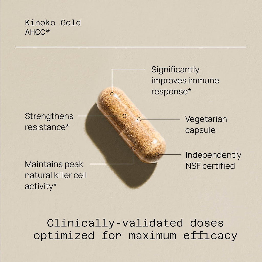 Quality of Life Kinoko Gold AHCC, 500mg - 60 caps