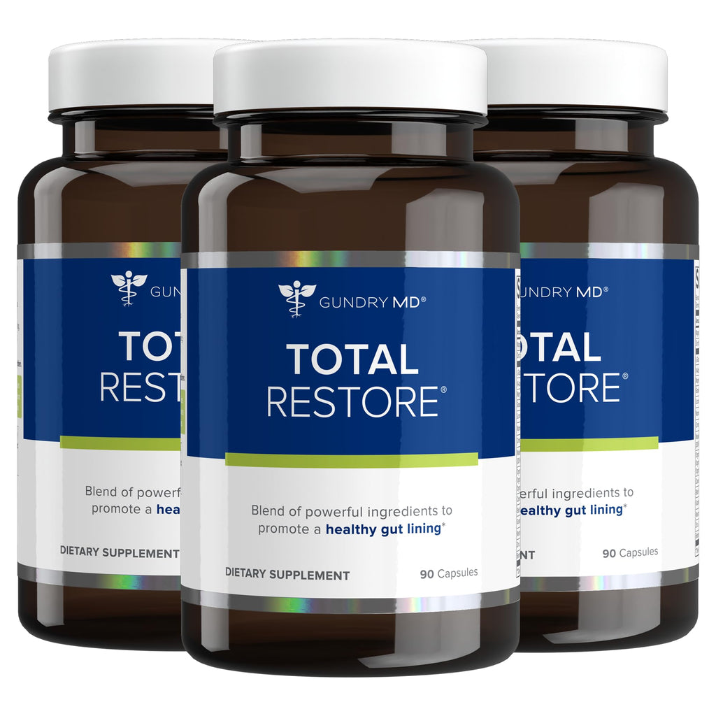 Gundry MD® Total Restore Gut Lining & Digestive Support, 30 Servings | 20 Gut Health Supporting Ingredients, Keto Friendly, Sugar & Artificial Sweetener Free, Active Lifestyle Support
