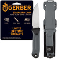 Gerber Gear StrongArm Knife - Fixed Blade - Tactical Knife for Survival Gear - Full Tang, 420HC Steel Blade - Camping Survival Knife - Made in USA - Plain edge, Coyote Brown