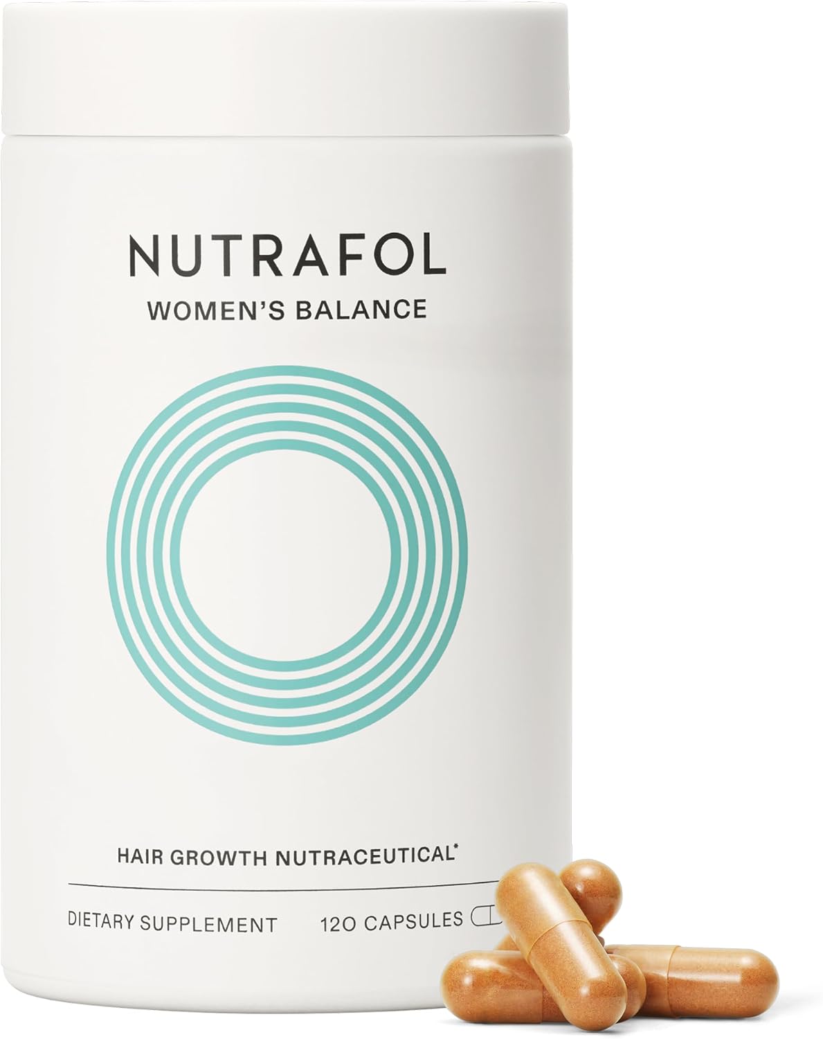 Women's Balance Hair Growth Supplements, Ages 45 and Up, Clinically Tested for Visibly Thicker Hair and Scalp Coverage, Dermatologist Recommended - 1 Month Supply