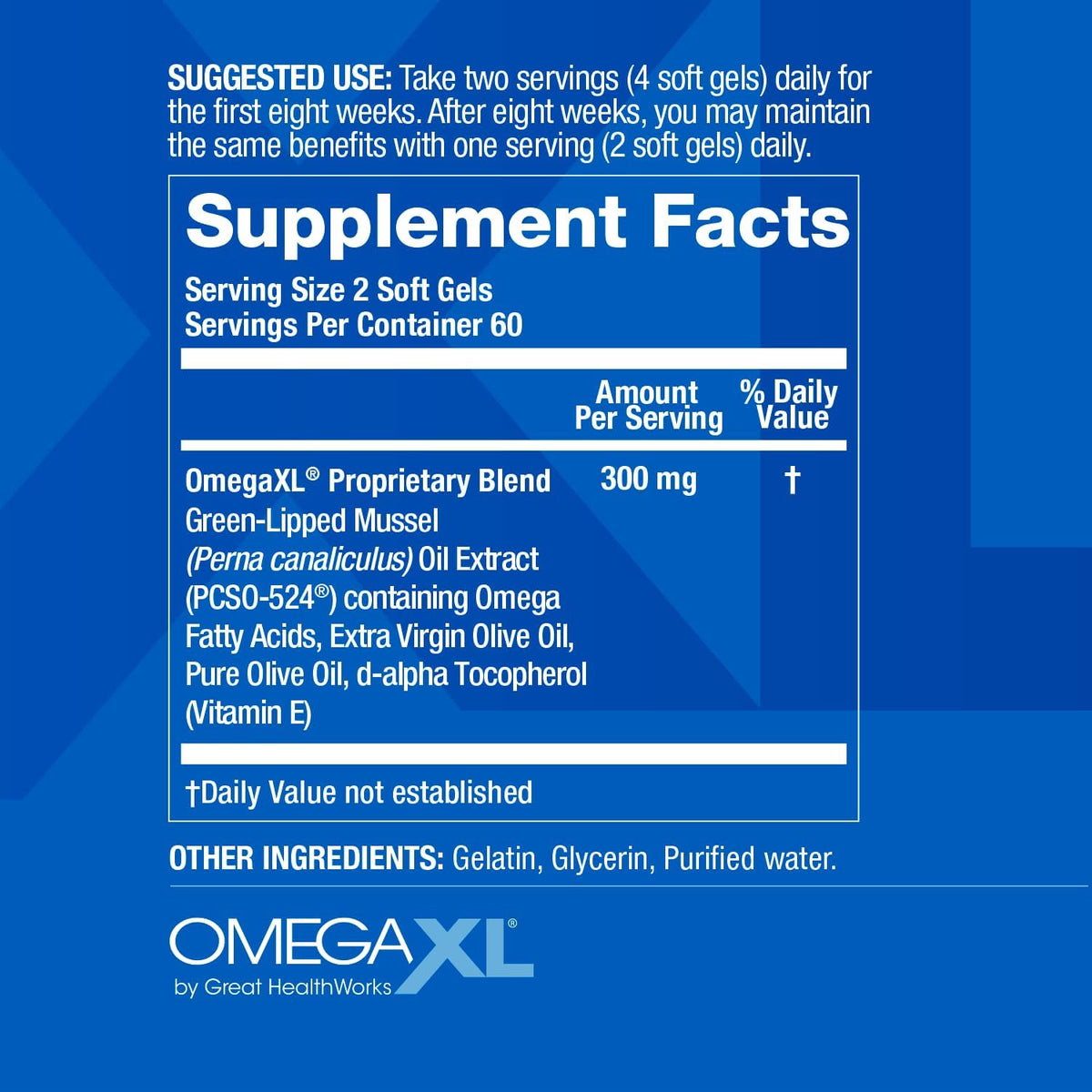 OmegaXL Joint Support Supplement, 120 Count | Green Lipped Mussel Oil, Soft Gel Pill, Natural Joint and Muscle Support Supplement, Clinically Supported, Non-GMO, Drug-Free