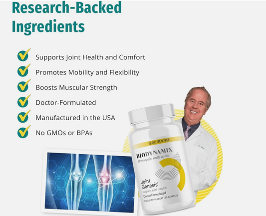 Joint Genesis BioDynamix – Advanced Joint Support Supplement | 30 Capsules | Mobility & Joint Wellness Formula