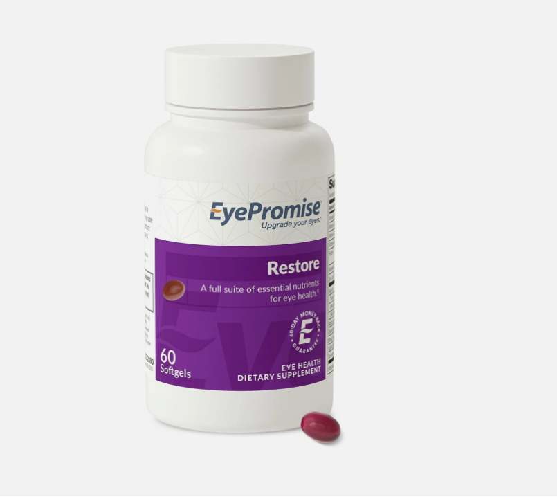 Restore Eye Supplements – Omega 3 Eye Support Softgels | 60 Softgels | 30-Day Supply for Daily Eye Wellness