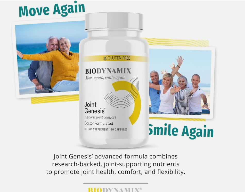 Joint Genesis BioDynamix – Advanced Joint Support Supplement | 30 Capsules | Mobility & Joint Wellness Formula
