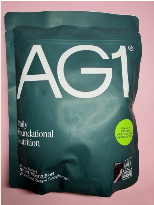 AG1 Daily Foundational Nutrition | Whole Food Dietary Supplement with Vitamins, Minerals & Probiotics