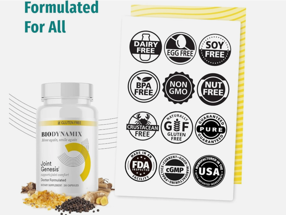 Joint Genesis BioDynamix – Advanced Joint Support Supplement | 30 Capsules | Mobility & Joint Wellness Formula